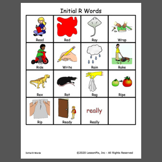 Initial R Words